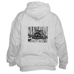 Raccoon Pen and Ink Hooded Sweatshirt by NANCE
